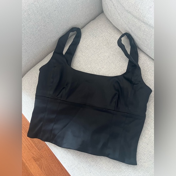 Wilfred silky black crop top - Picture 3 of 7